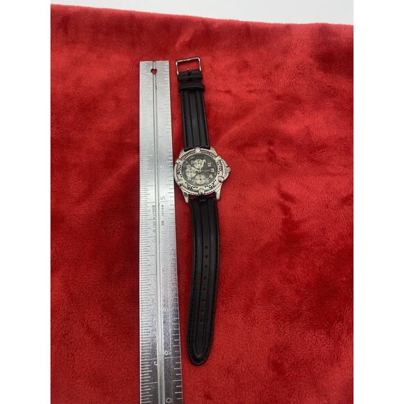 KNX Men's Quartz Watch Stainless Steel Case Brown Leather For Parts Need Repairs - Picture 5 of 10